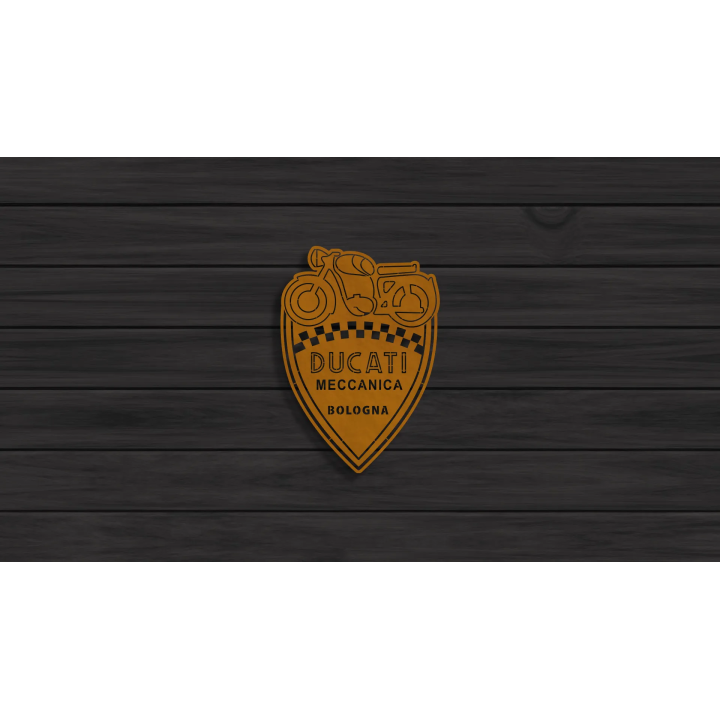Ducati Meccanica cortensteel sign