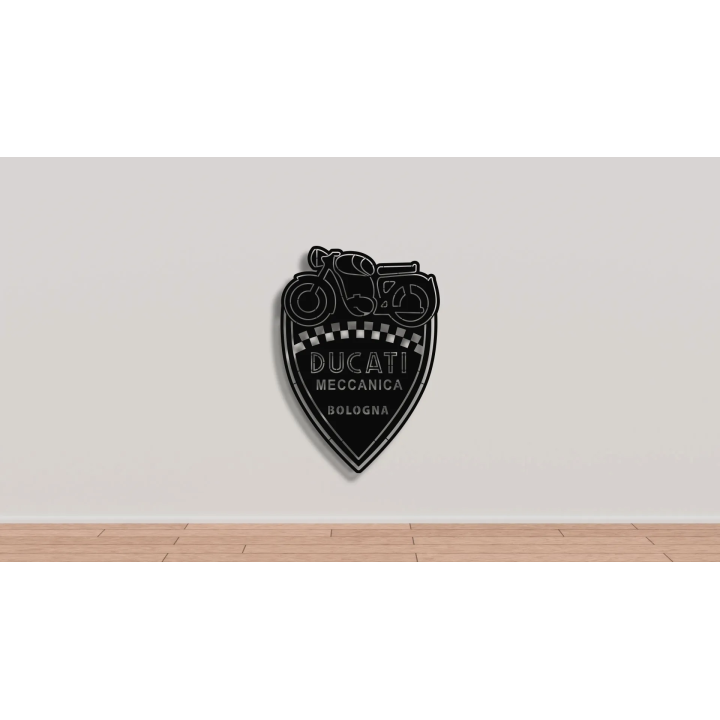 Ducati Meccanica cortensteel sign