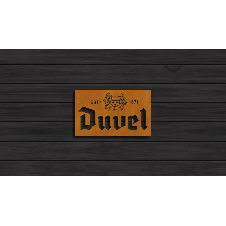 Duvel cortensteel sign