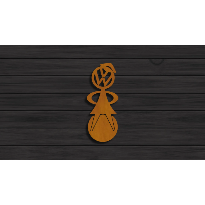 Volkswagen bobblehead (female) cortensteel sign