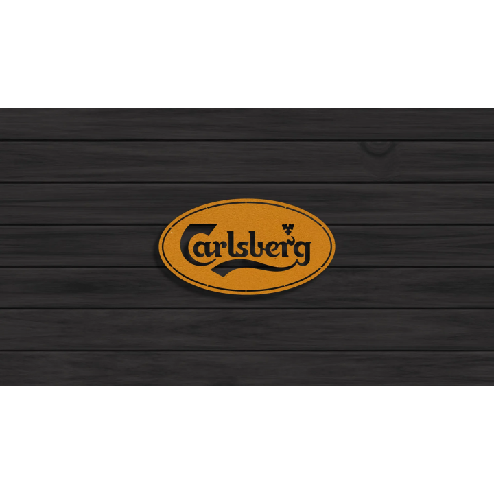 Carlsberg cortensteel sign
