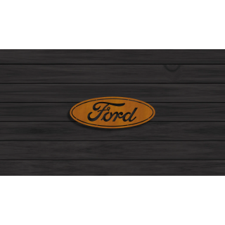 Ford oval cortensteel sign