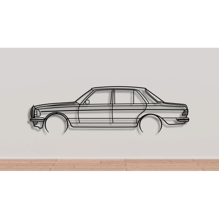 Mercedes W123 sedan full silhouette