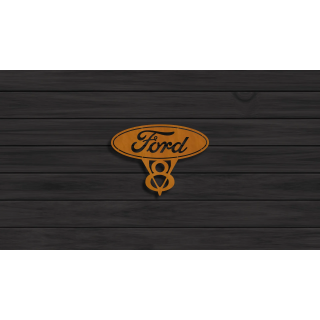 Ford V8 cortensteel sign