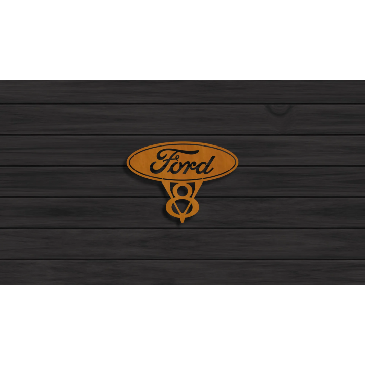 Ford V8 cortensteel sign