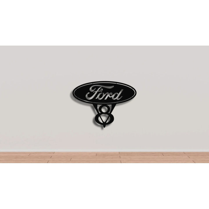 Ford V8 cortensteel sign