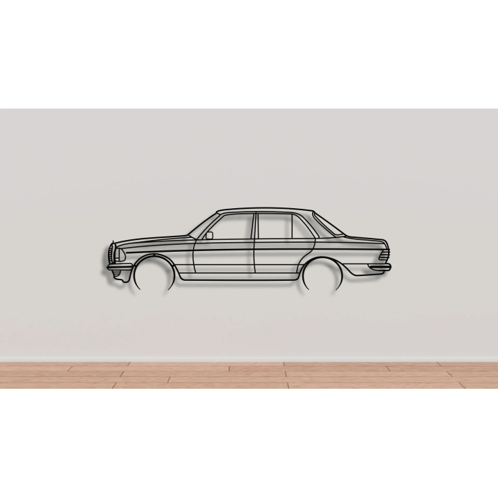 Mercedes W123 sedan full silhouette