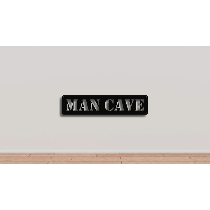 Man Cave cortensteel sign