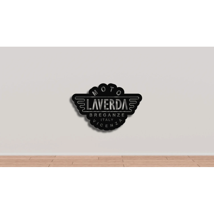 Laverda moto cortensteel sign