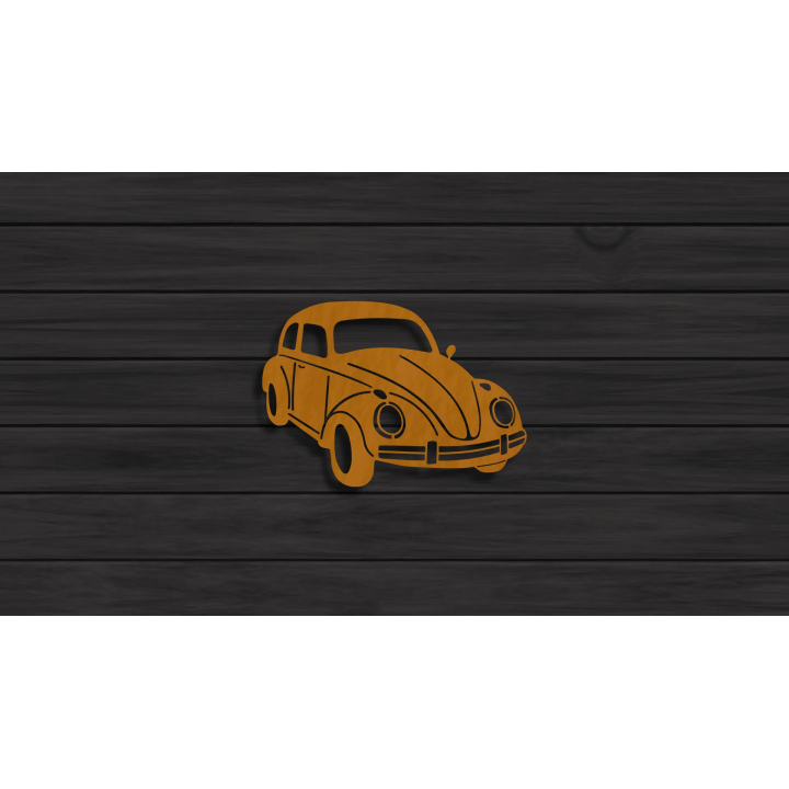 VW Beetle cortensteel sign