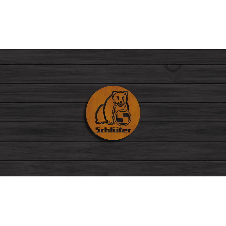 Schlüter cortensteel sign