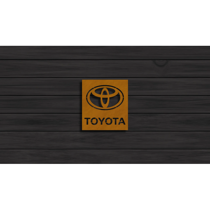 Toyota cortensteel sign