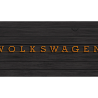 Volkswagen cortensteel sign