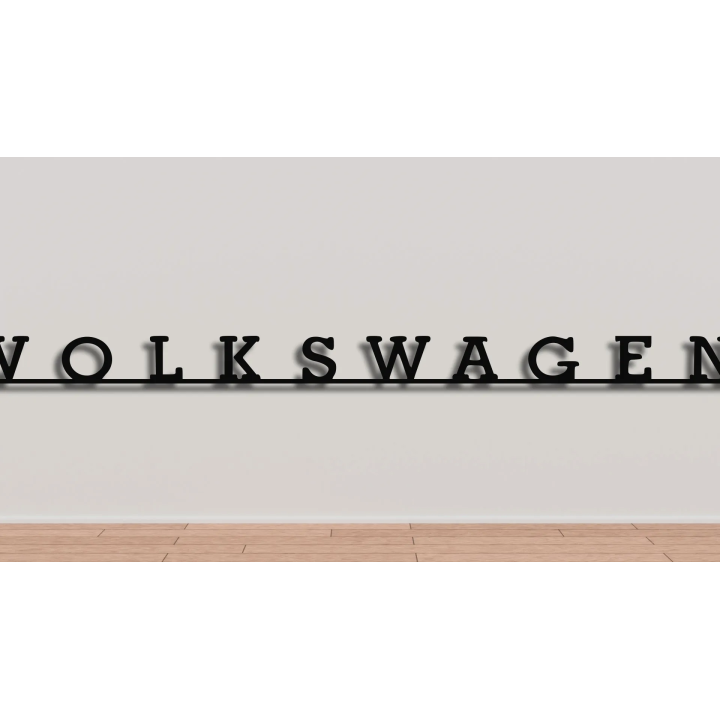 Volkswagen cortensteel sign
