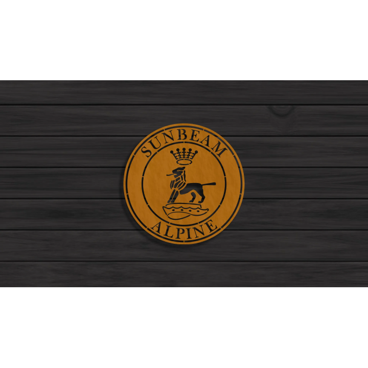 Sunbeam Alpine cortensteel sign