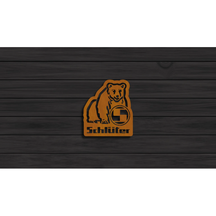 Schlüter cortensteel sign