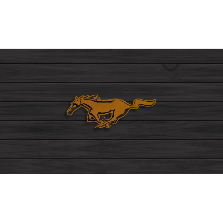 Ford Mustang horse cortensteel sign