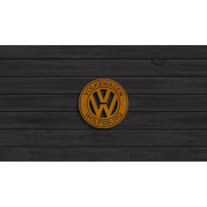 Volkswagen Wolfsburg cortensteel sign