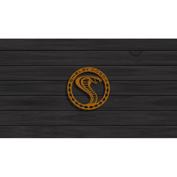 Shelby Cobra cortensteel sign