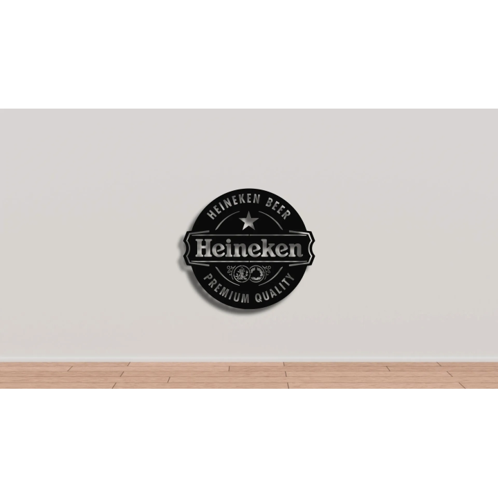 Heineken cortensteel sign