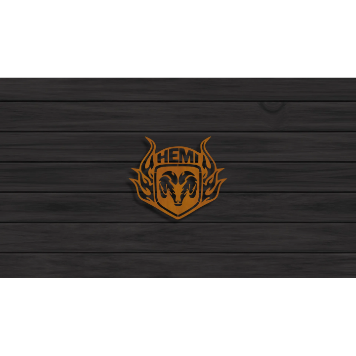 Dodge Ram Hemi cortensteel sign