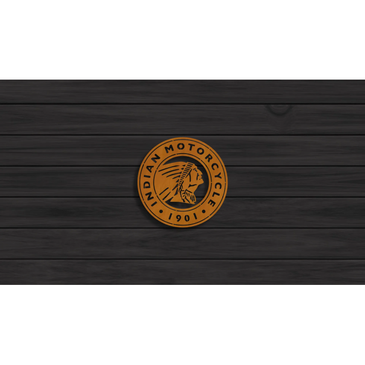 Indian round cortensteel sign