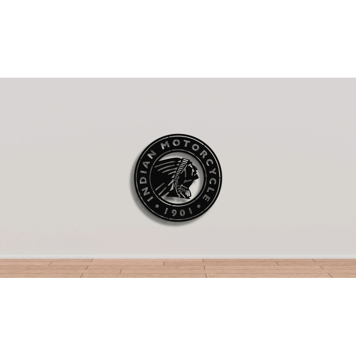 Indian round cortensteel sign