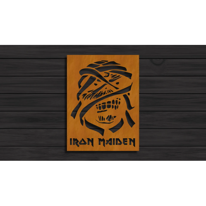 Iron Maiden cortensteel sign