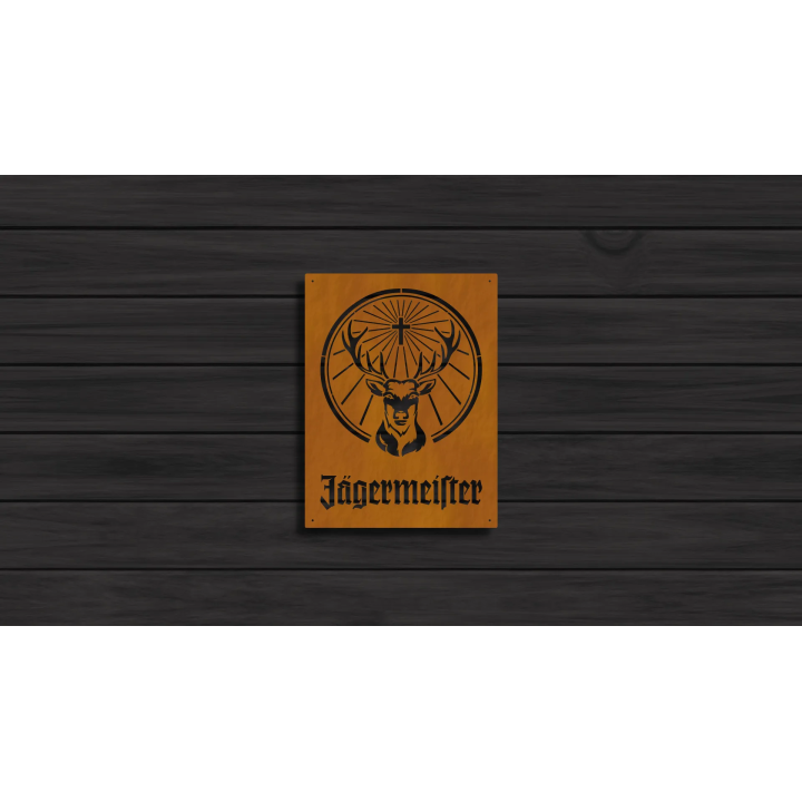 Jagermeiser cortensteel sign
