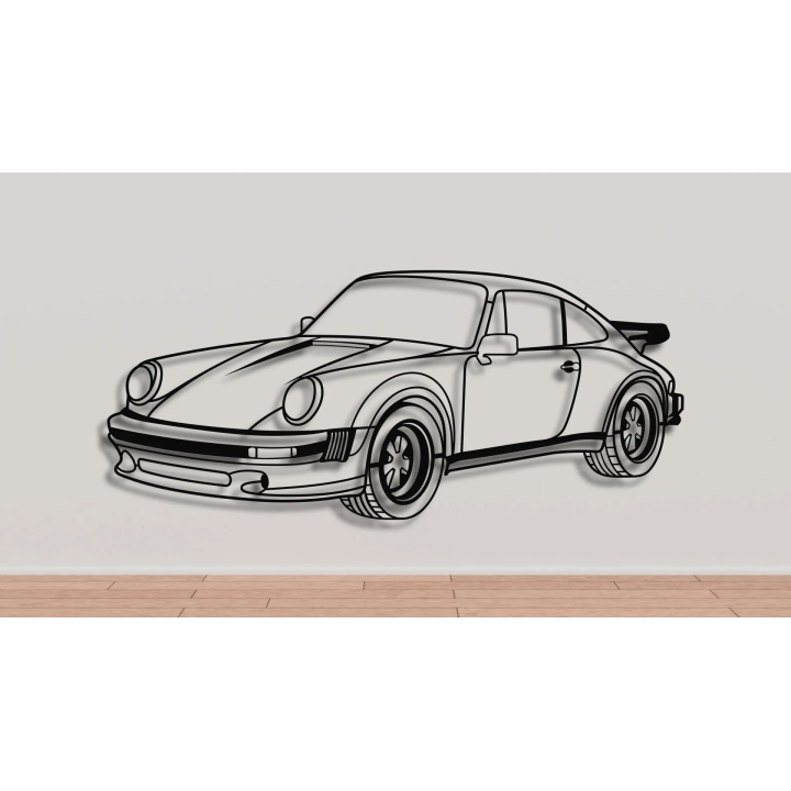 Porsche 911 930 Turbo iso silhouette
