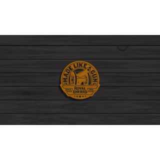 Royal Enfield Gun cortensteel sign