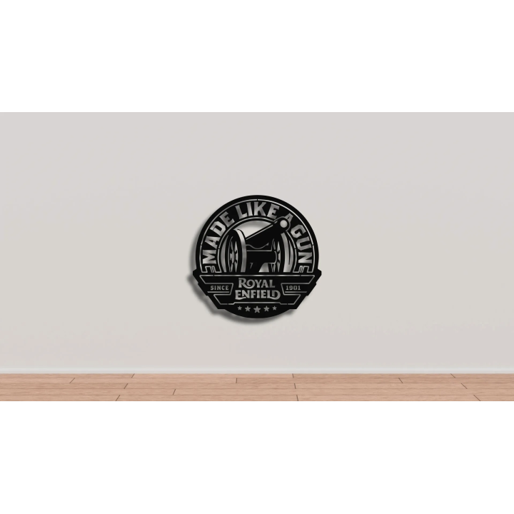 Royal Enfield Gun cortensteel sign