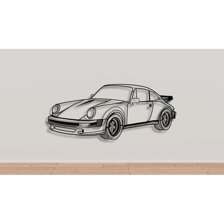 Porsche 911 930 Turbo iso silhouette