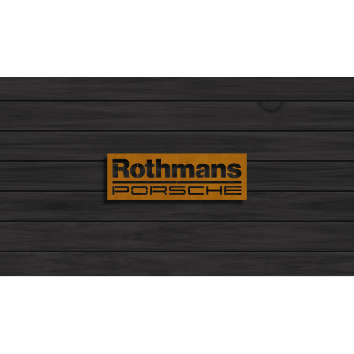 Porsche Rothmans cortensteel sign