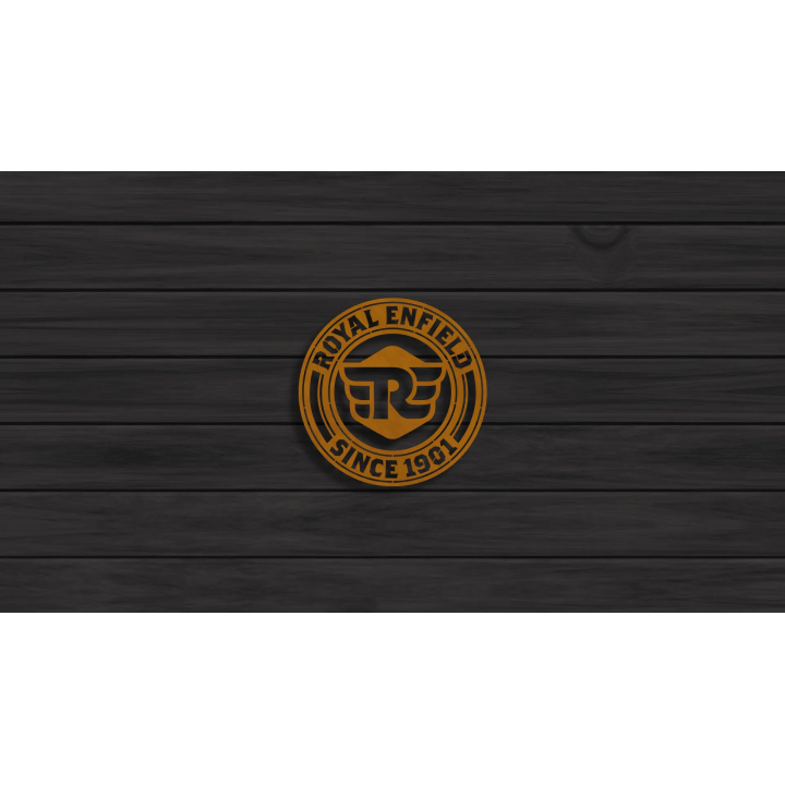 Royal Enfield cortensteel sign