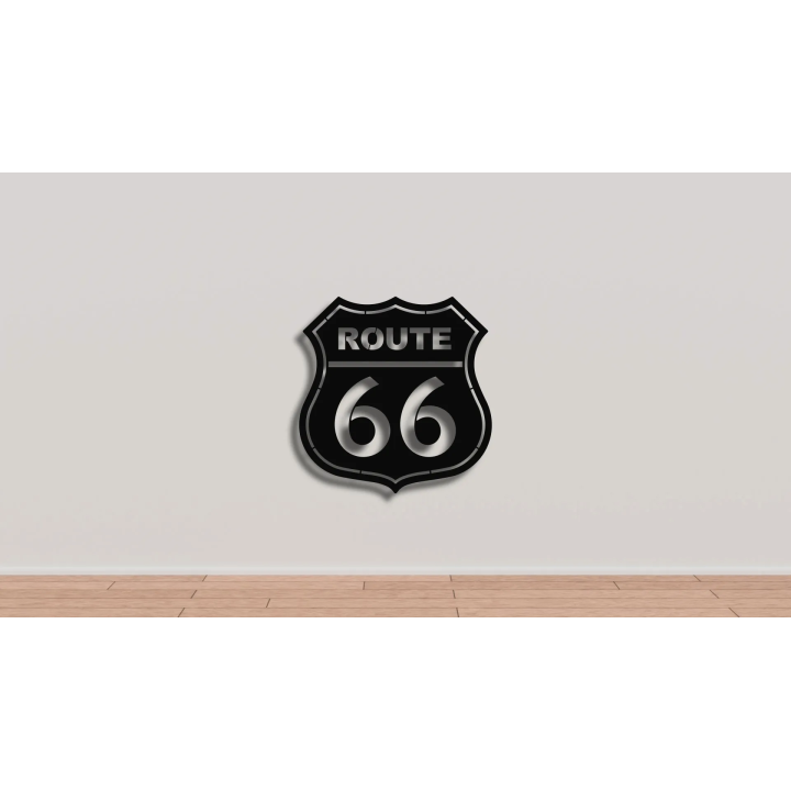 Route 66 cortensteel sign