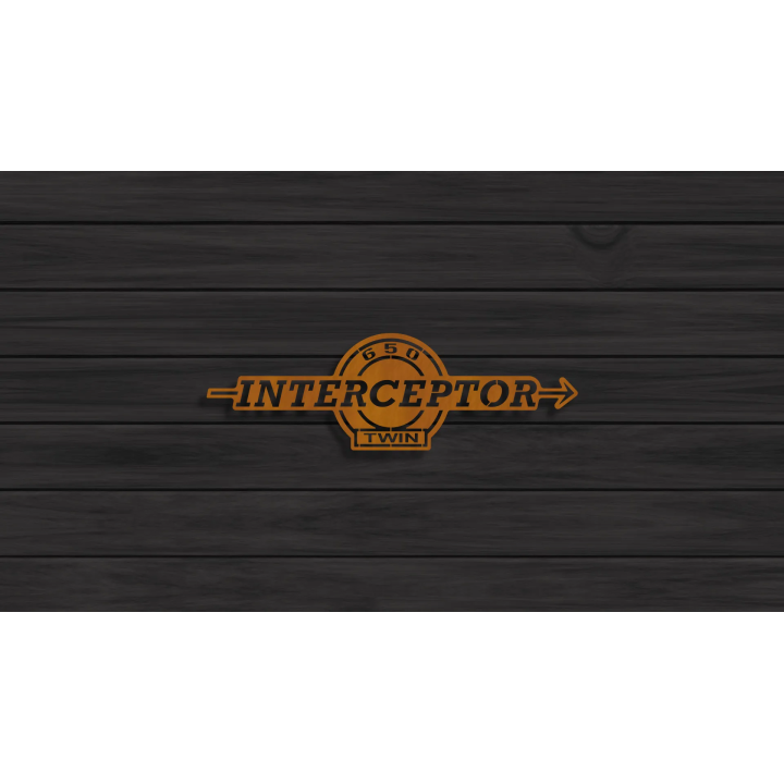 Royal Enfield Interceptor cortensteel sign