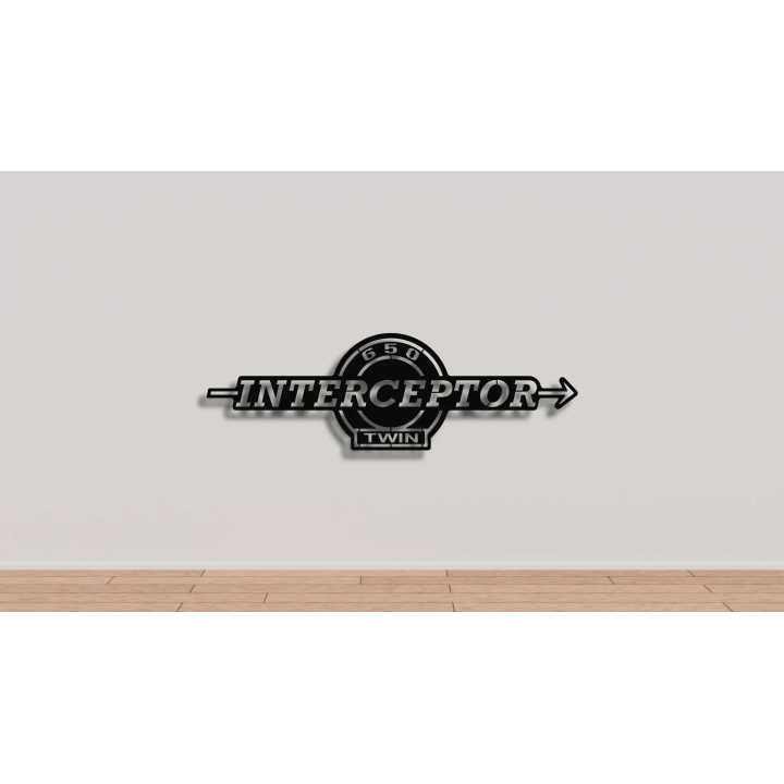 Royal Enfield Interceptor cortensteel sign