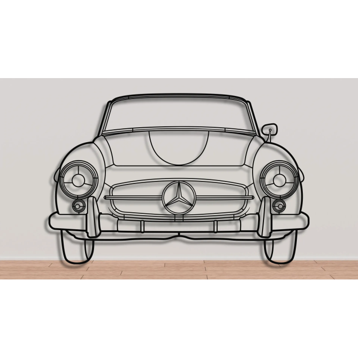 Mercedes 190SL front silhouette