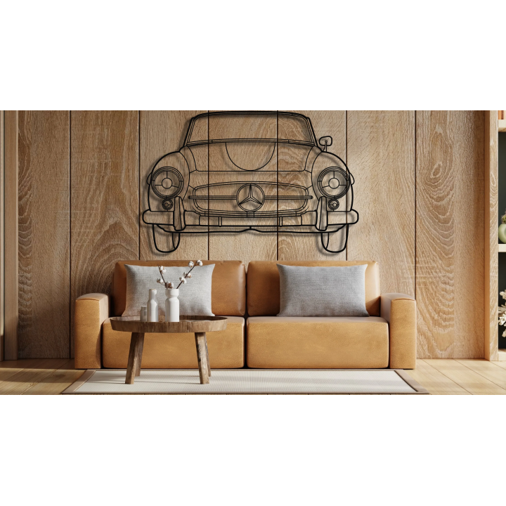 Mercedes 190SL front silhouette
