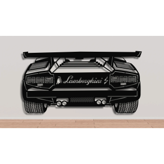 Lamborghini Countach rear silhouette