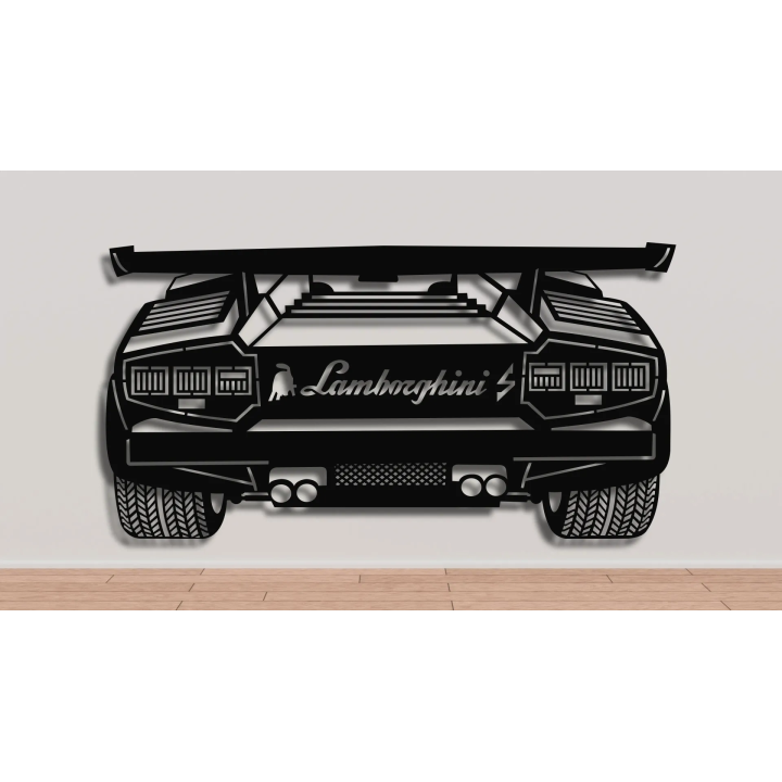 Lamborghini Countach rear silhouette