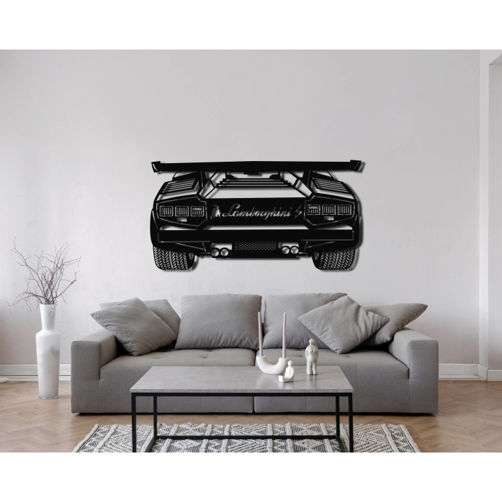 Lamborghini Countach rear silhouette