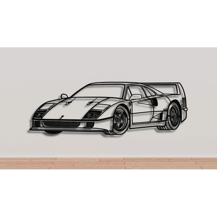 Ferrari F40 iso silhouette