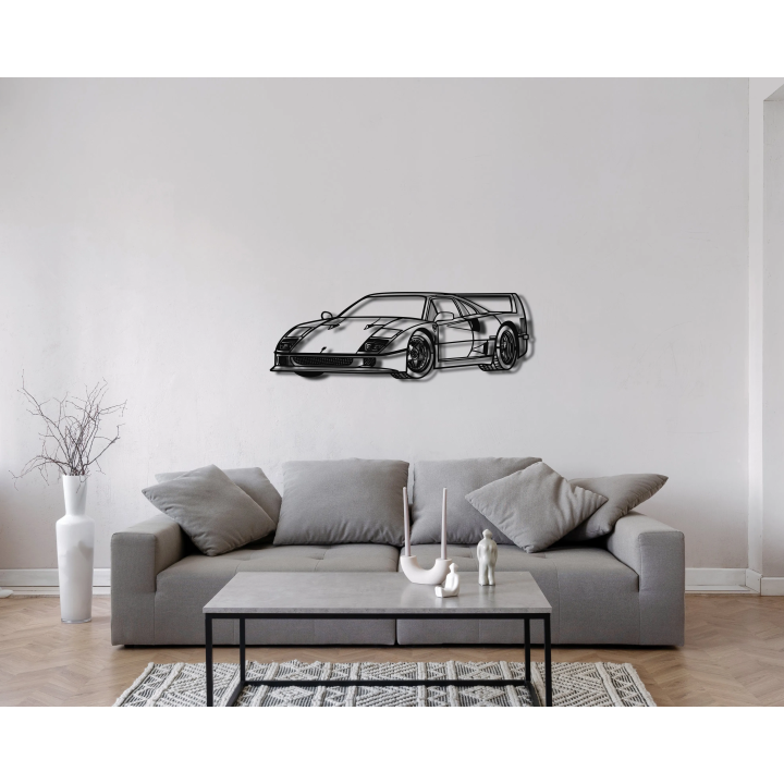 Ferrari F40 iso silhouette