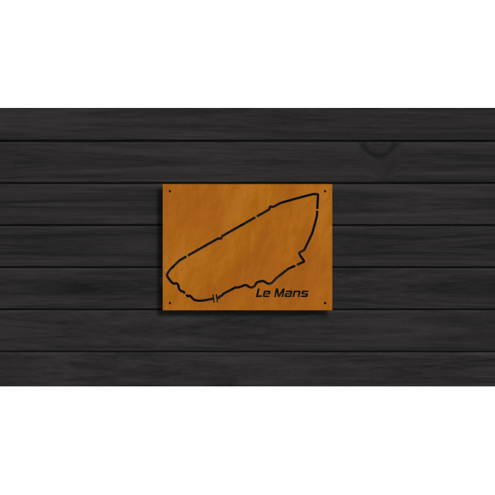 Le Mans racetrack cortensteel sign