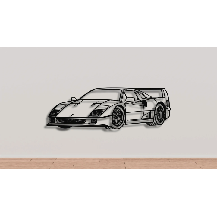 Ferrari F40 iso silhouette