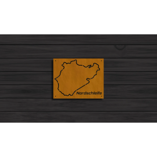 Nurburgring Nordschleife racetrack cortensteel sign