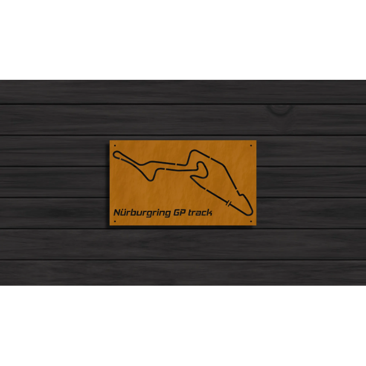 Nurburgring GP racetrack cortensteel sign