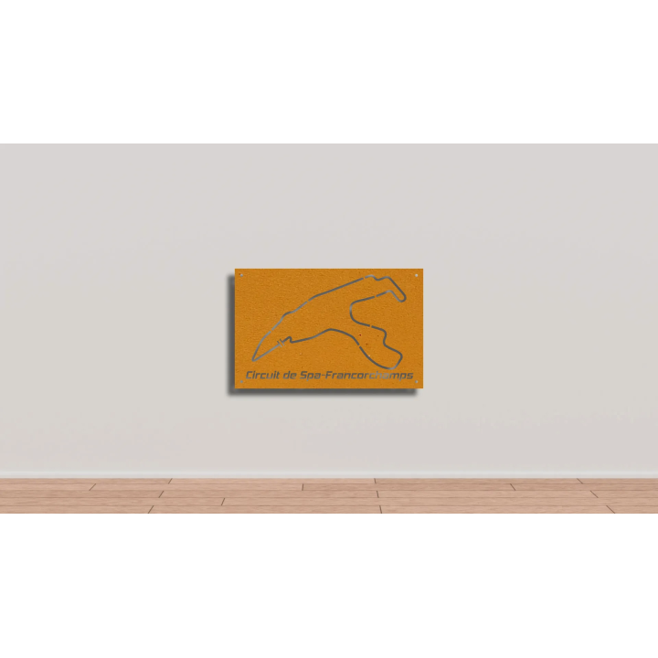 Spa track cortensteel sign
